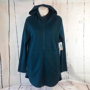 Danskin Ladies Front Zip Hooded Jacket Sz M 8-12